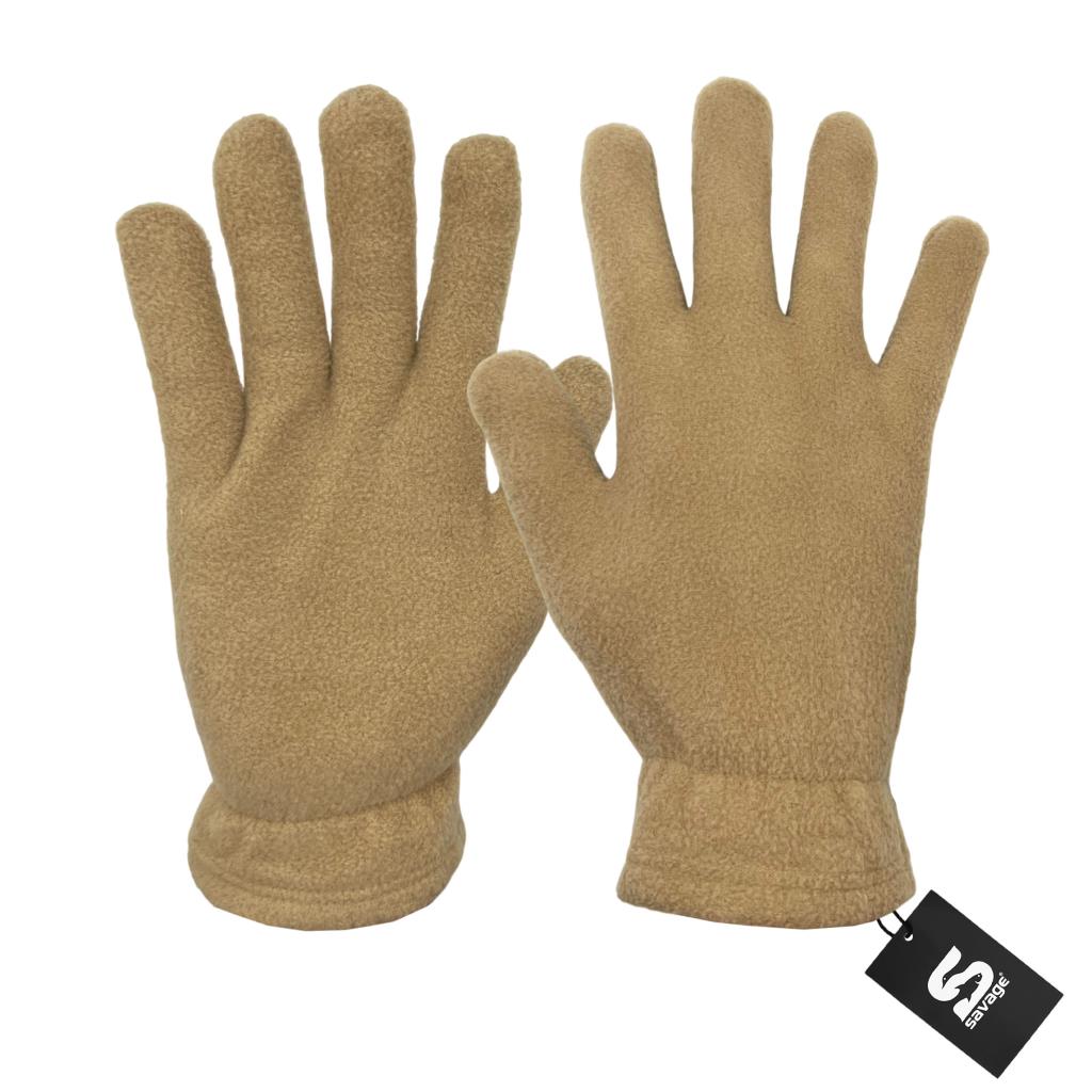 3'lü Kışlık Set Polar Bere, Eldiven, Boyunluk - Warm - Kum - (SBLN.008)