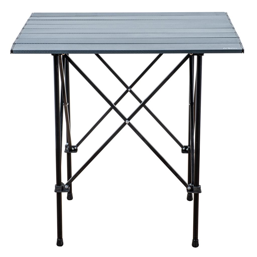 4 Adet Katlanır Kamp Sandalyesi ve Alüminyum Masa Seti - Rock Dark - Bozkır - Taşıma Çantalı