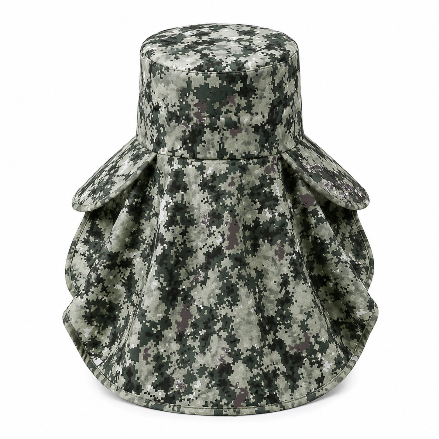 Ense Korumalı Outdoor Şapka - Maskeli - Dijital Kamuflaj (M-2)- Savex
