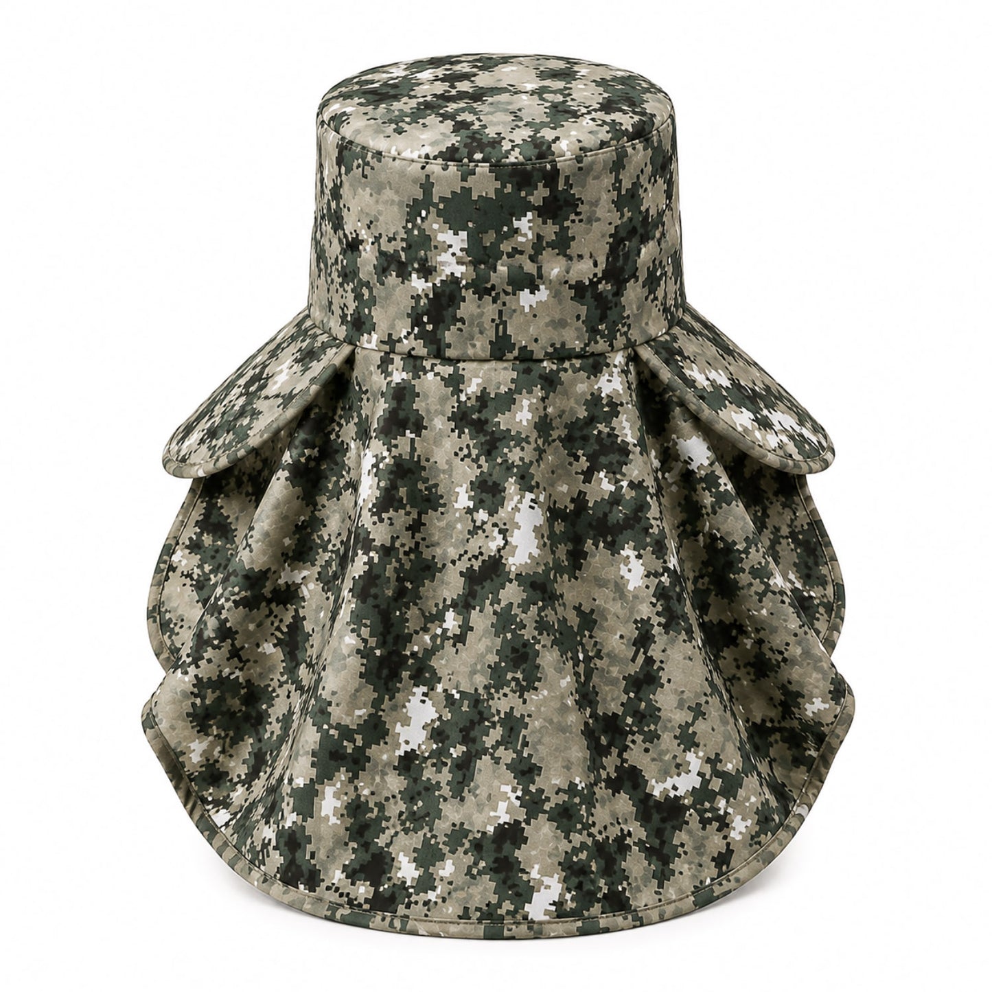 Ense Korumalı Outdoor Şapka - Maskeli - Dijital Kamuflaj (M-3)- Savex