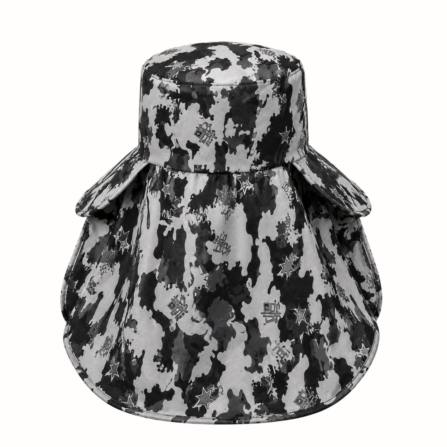 Ense Korumalı Outdoor Şapka - Maskeli - Kamuflaj (M-5)- Savex