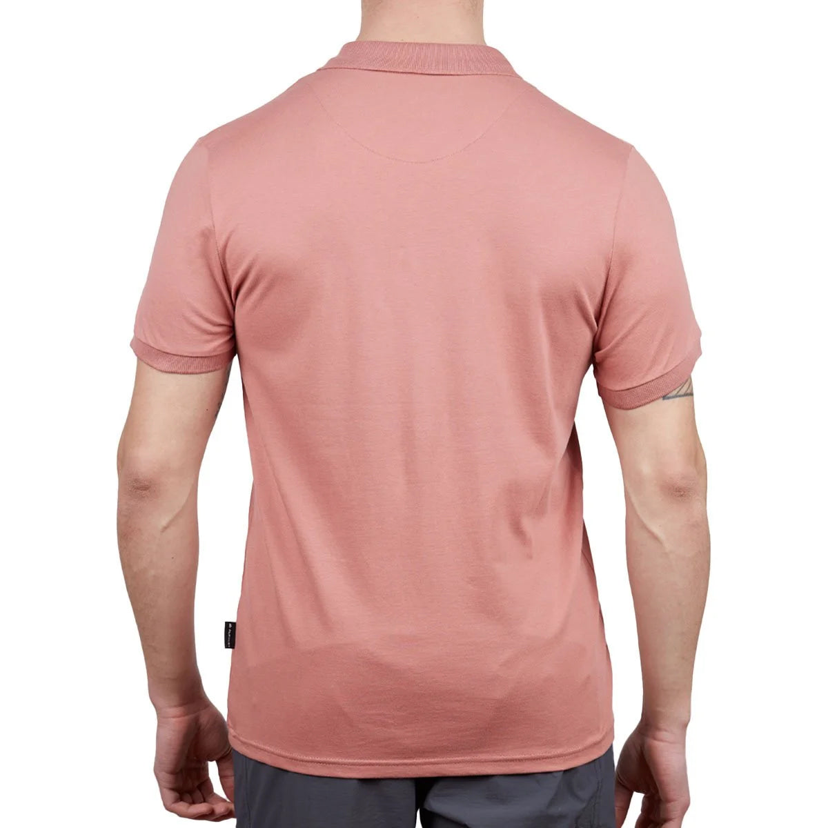Erkek Polo Yaka Tişört - Pamuklu Spor Tişört - Stratus - Gül Kurusu (600303)