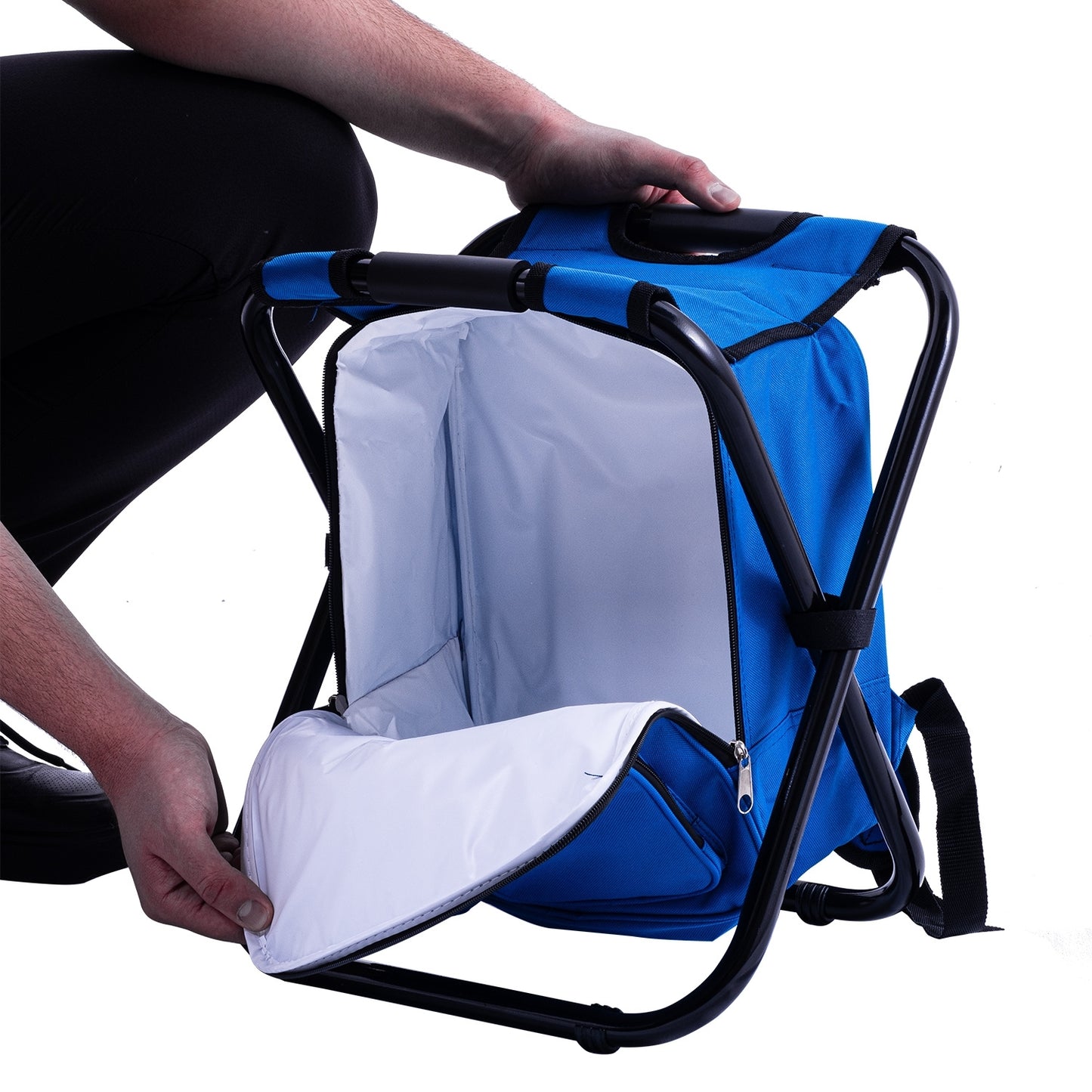 Katlanabilir Soğutuculu Sırt Çantalı Tabure - Argeus ChillPack - Mavi