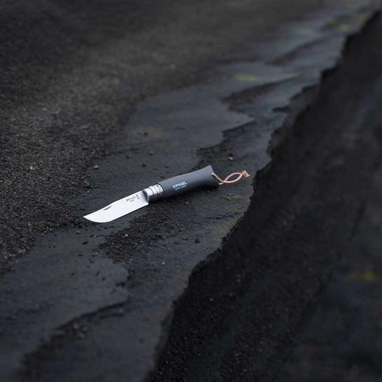 Katlanır Cep Çakısı - Opinel - Gürgen Ağacı Sap - Gri Çakı No:8