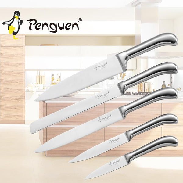 Mutfak Bıçak Seti - 6'lı - Nora - Inox - Penguen (PNG-1800)