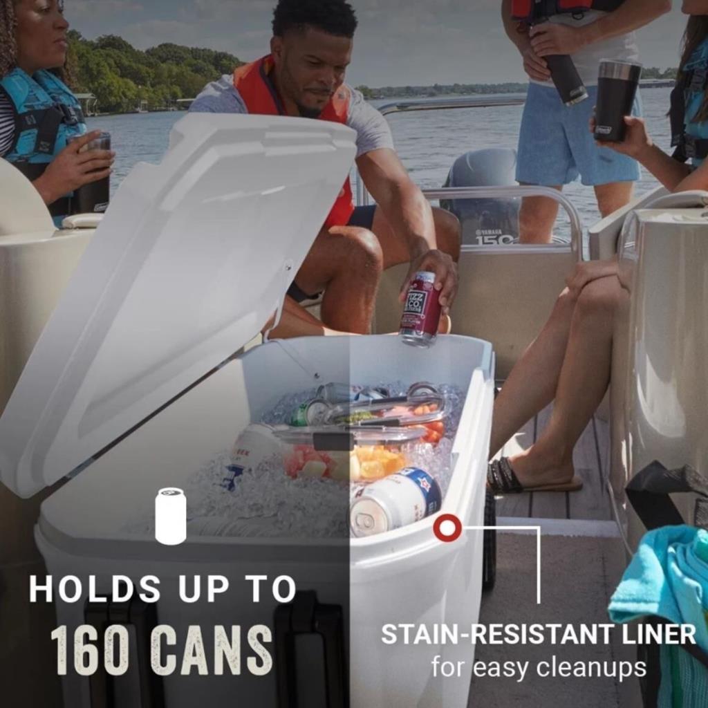 Soğutucu Buzluk - Coleman - Xtreme Wheeled 100 QT Tekerlekli - 94.6 lt - Beyaz