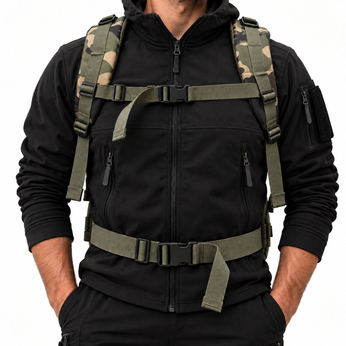 Su Geçirmez Outdoor Sırt Çantası - Dağcı Çantası - Savage Ventura 60LT- Kamuflaj