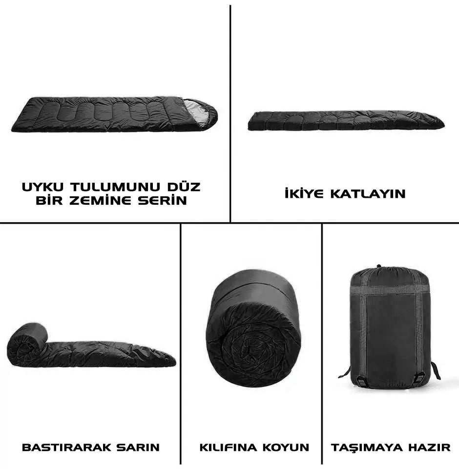 Uyku Tulumu - Mont Blanc - Kahve - Extreme -15C° - Savage YS-507