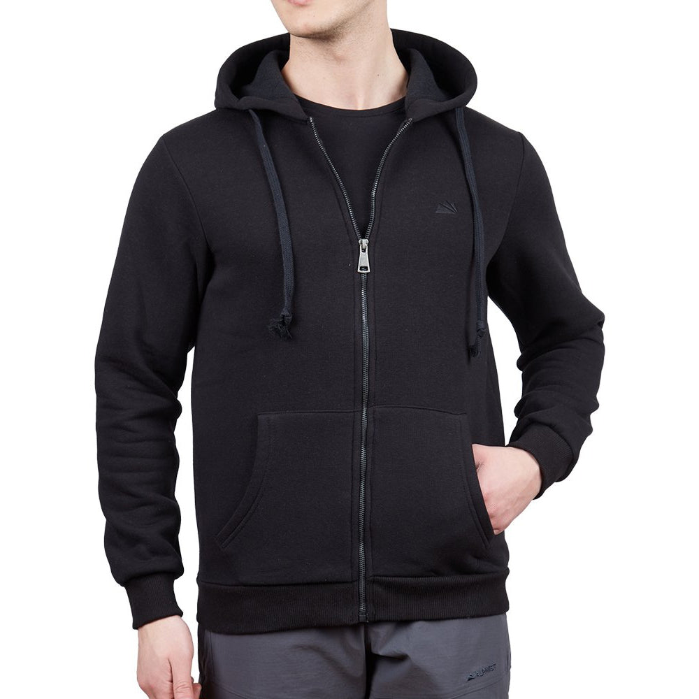 Alpinist Covert Tam Fermuarlı Erkek Sweatshirt Siyah (600501)