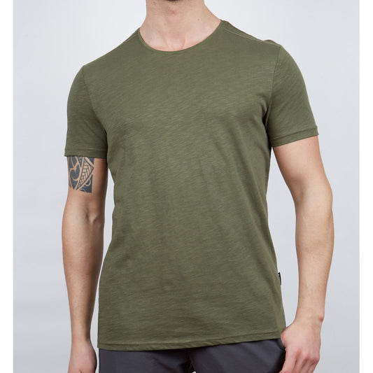 Alpinist Basic Erkek Pamuklu T-Shirt Haki (600400)