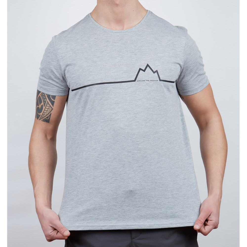 Alpinist Nordic Erkek T-Shirt Gri Melanj