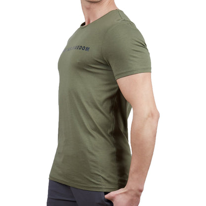 Alpinist Vassi Pamuklu Erkek T-Shirt Haki