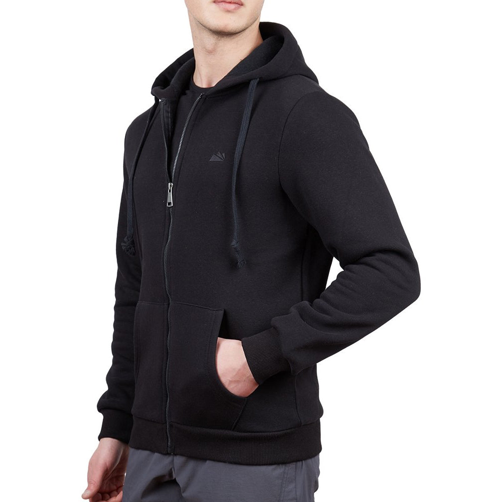 Alpinist Covert Tam Fermuarlı Erkek Sweatshirt Siyah (600501)