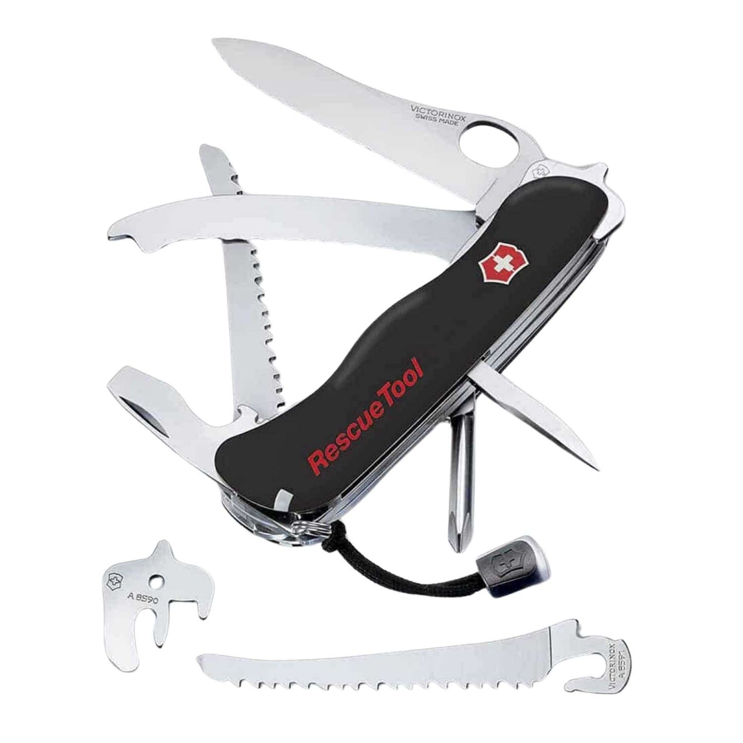 RescueTool Siyah Hayat Kurtarma Çakısı -  Victorinox - 0.8623.MWN.3