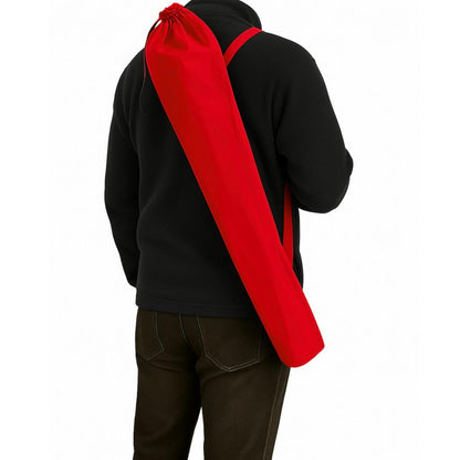 4 Adet Katlanır Kamp Sandalyesi ve Masa Seti - (DY.001) - Kırmızı/Sarı - Plaj Sandalyesi