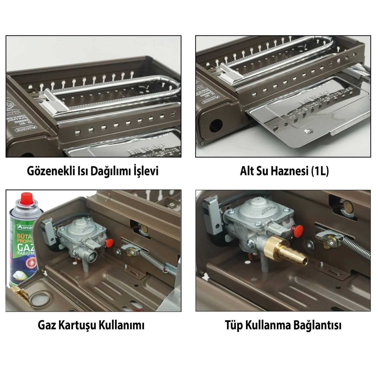 Orcamp Dumansız Portatif Izgara Ocak Kahve CK-507