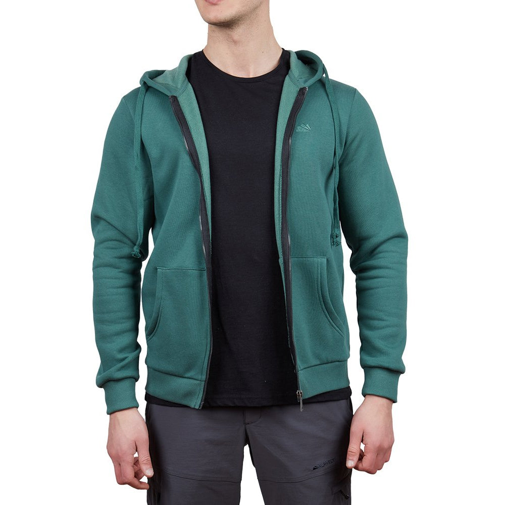 Alpinist Covert Tam Fermuarlı Erkek Sweatshirt Nefti (600501)