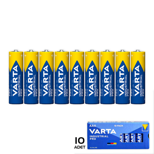 Varta Endüstriyel Pro Alkaline AAA İnce Pil 10'lu Paket