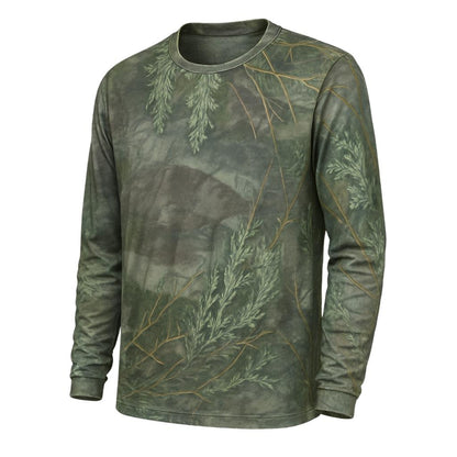 Adaçayı Orman Desenli Mikrofiber Sweatshirt - Avcı Sweatshirt - Hızlı Kurur