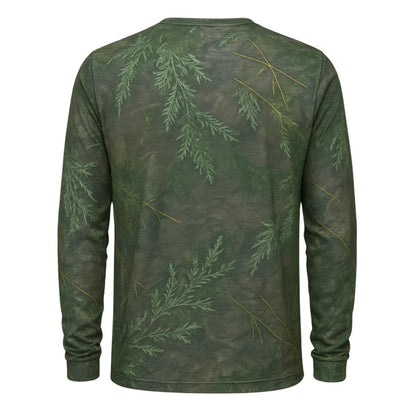 Adaçayı Orman Desenli Mikrofiber Sweatshirt - Avcı Sweatshirt - Hızlı Kurur