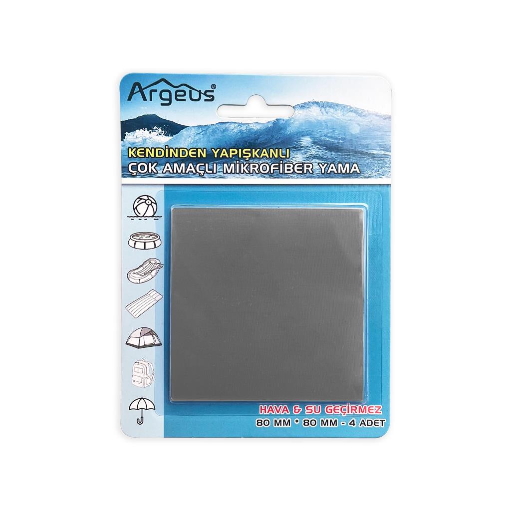 Argeus Kendinden Yapışkanlı Tamir Yaması Gri - (Mont, Şemsiye, Şişme Yatak)