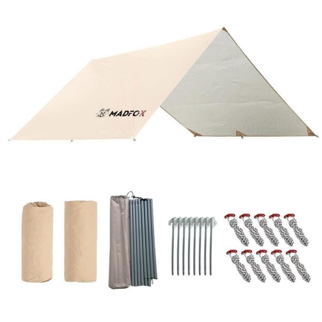 Çadır Brandası - Madfox - Güneş ve Rüzgar Koruma - OEM Kanvas Tarp 4*3 mt