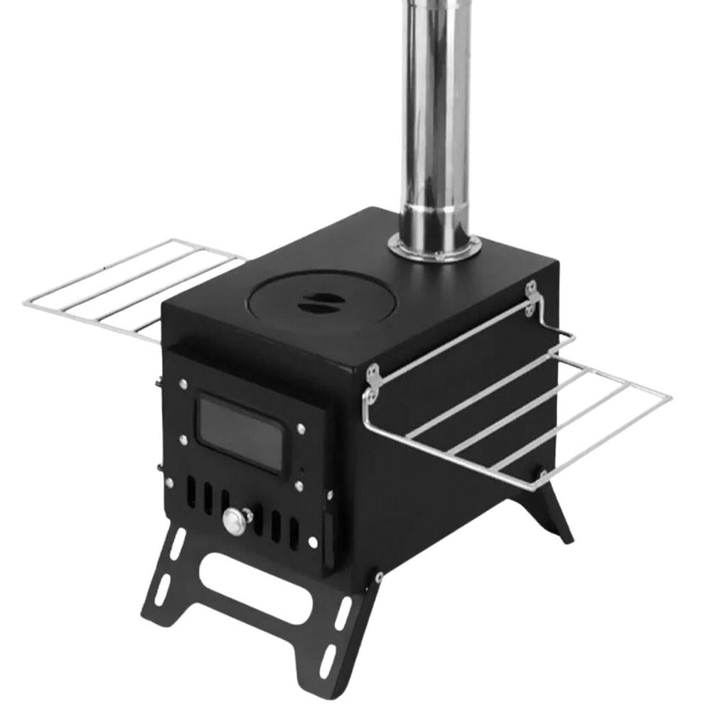 Çadır Sobası - Madfox x Woodlander - Portatif Katlanabilir - Siyah - 547308