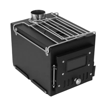 Çadır Sobası - Madfox x Woodlander - Portatif Katlanabilir - Siyah - 547308