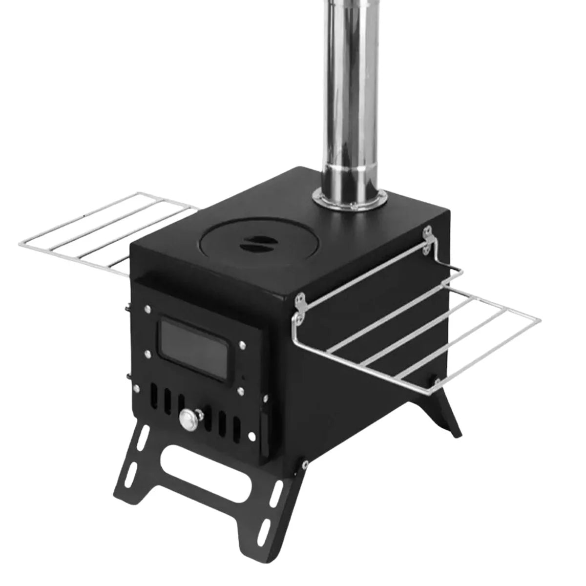 Çadır Sobası - Madfox x Woodlander - Portatif Katlanabilir - Siyah - 547308