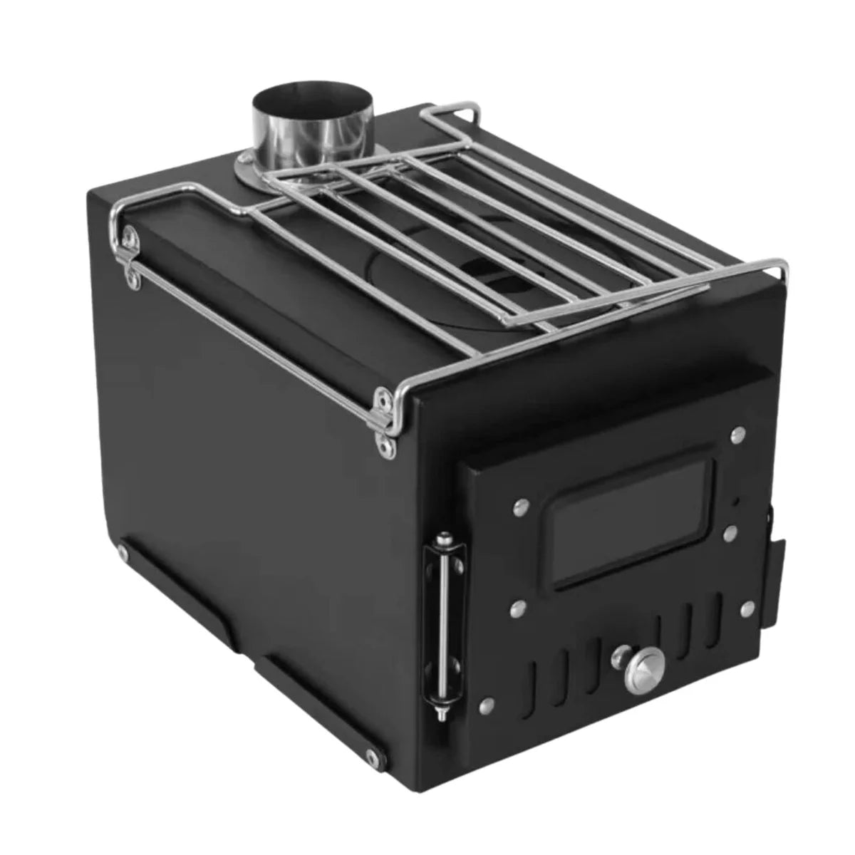 Çadır Sobası - Madfox x Woodlander - Portatif Katlanabilir - Siyah - 547308