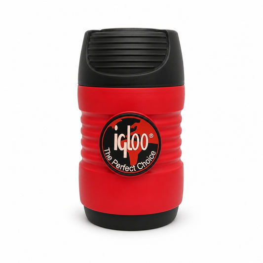 Cam Yemek Termosu - Isı Yalıtımlı - Igloo - 600 ml - Siyah/Kırmızı - 200385