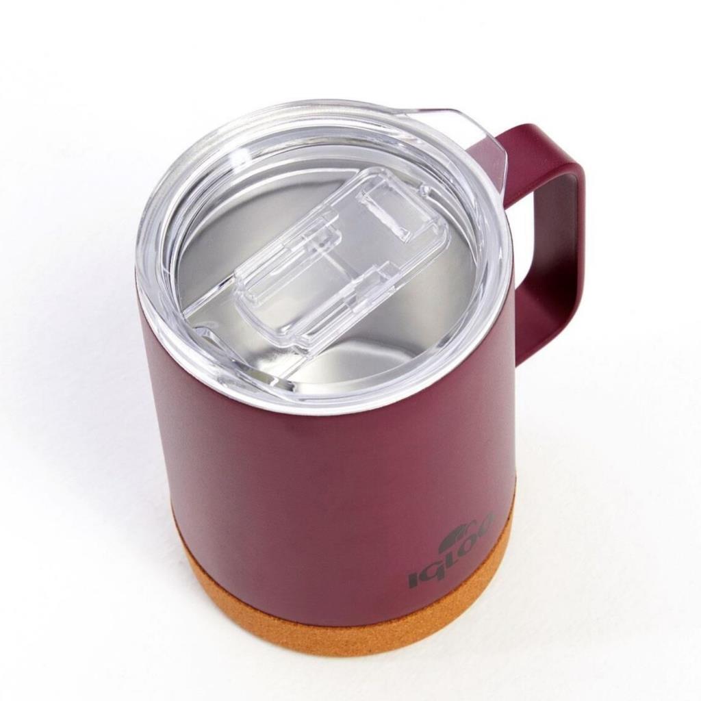 Çelik Mug Termos - Igloo - Cork - 350ml - Bordo - 205696