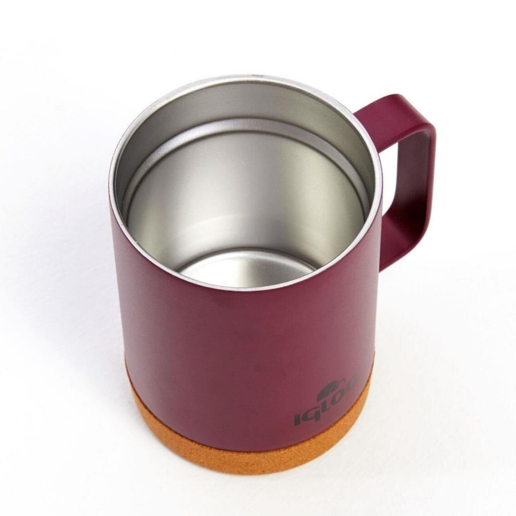 Çelik Mug Termos - Igloo - Cork - 350ml - Bordo - 205696