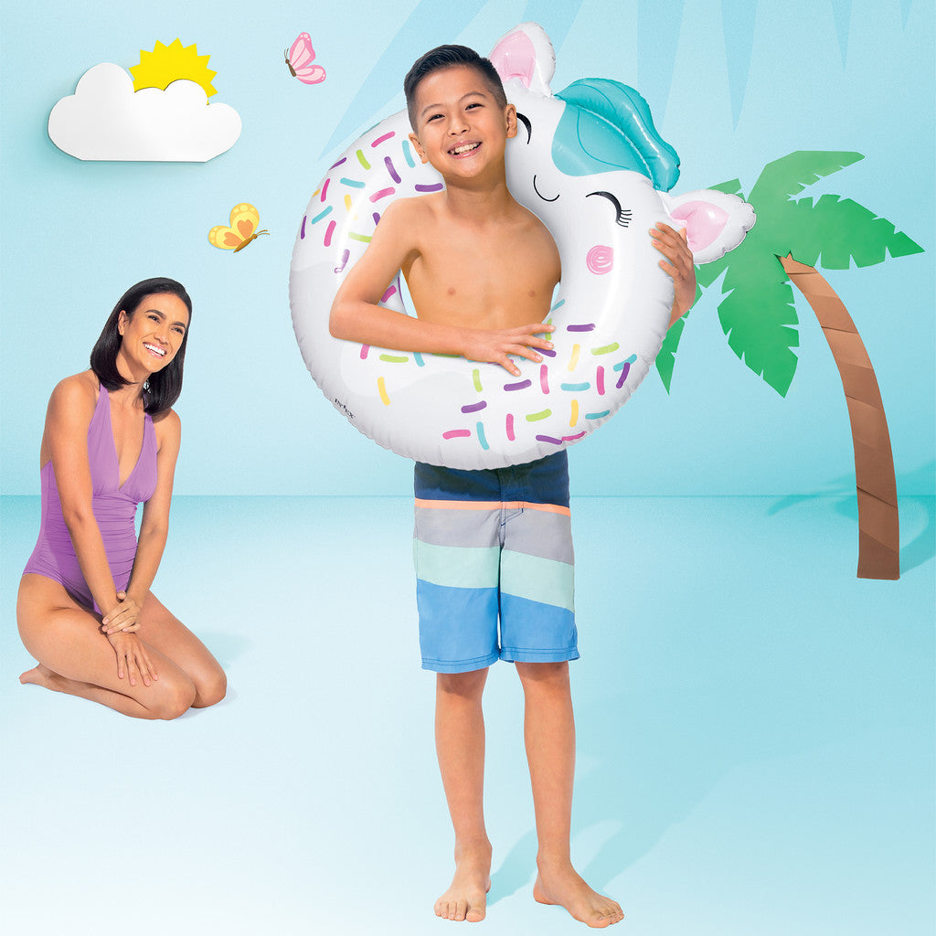 Çocuk Yüzme Simidi - Intex - Sevimli Kedi Figürlü - 76 cm (59266)