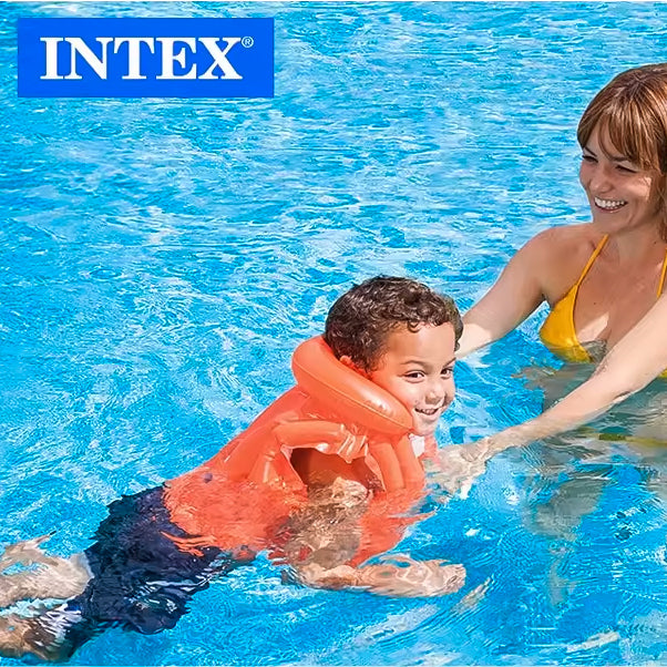 Deniz&Havuz Can Yeleği - Intex - Yakalı - Kırmızı - 50 x 47 cm (58671)
