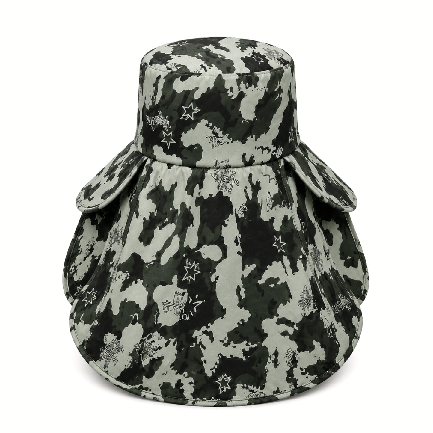 Ense Korumalı Outdoor Şapka - Maskeli - Kamuflaj (M-6)- Savex
