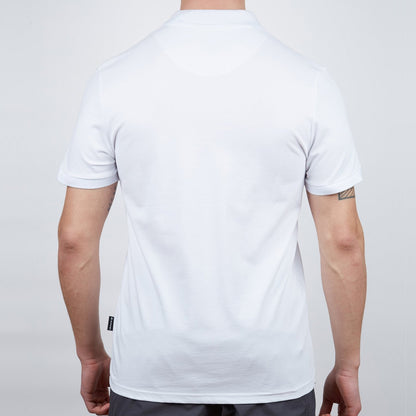 Erkek Polo Yaka Tişört - Pamuklu Spor Tişört - Stratus - Beyaz (600303)