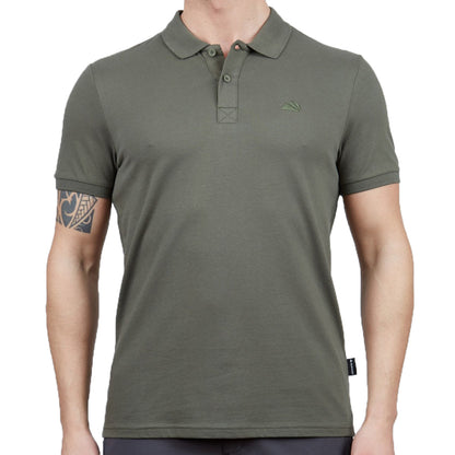 Erkek Polo Yaka Tişört - Pamuklu Spor Tişört - Stratus - Haki (600303)