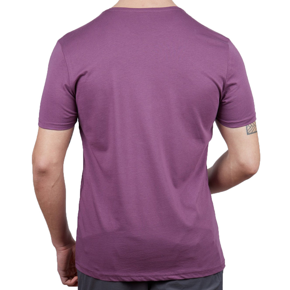 Erkek Tişört - Pamuklu Spor Tişört - Tairus - Mürdüm