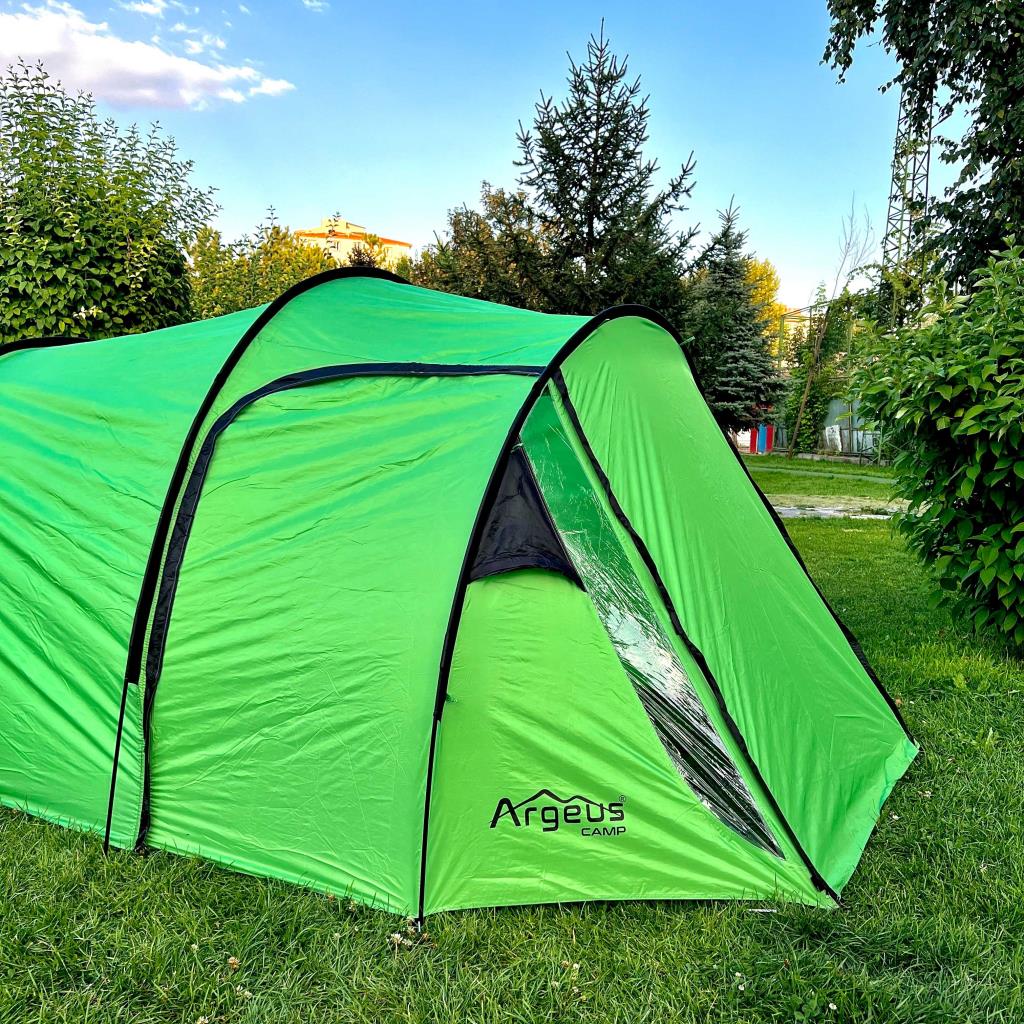 Family 4 Kişilik Çadır - Argeus - Çift Tenteli Çadır - Aile Çadırı - ARG-202 - Geniş Bagajlı
