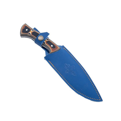 Kamp Bıçağı - Av Bıçağı - 28 cm - Deri Taşıma Kılıflı - Lazoğlu - Verzalit Saplı