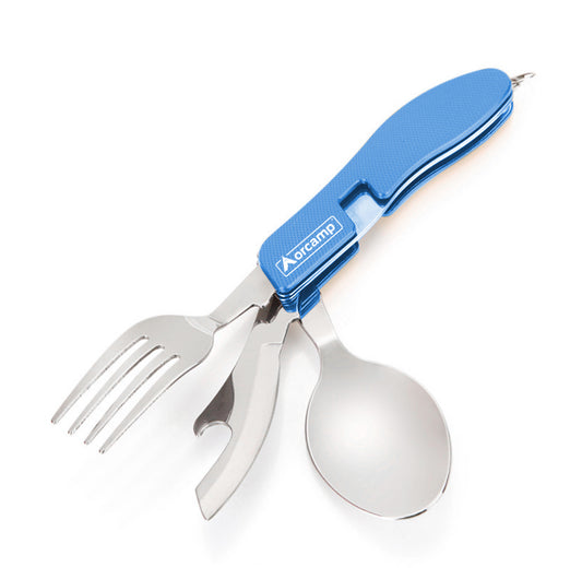 Kamp Çatal&Kaşık&Bıçak Seti - Orcamp - Mavi (OUT-1350)