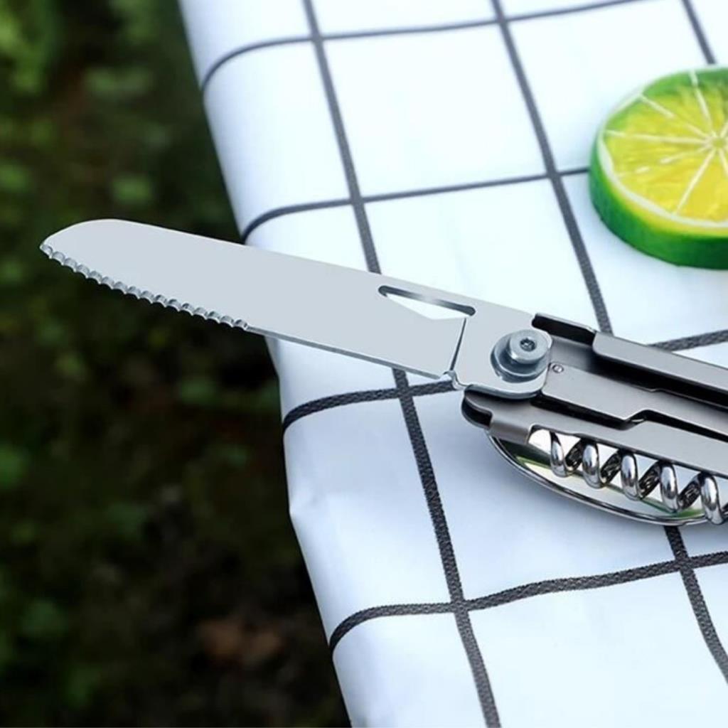 Kamp Çatal&Kaşık&Bıçak Tirbüşon Set - Grand Harvest - GHKS002