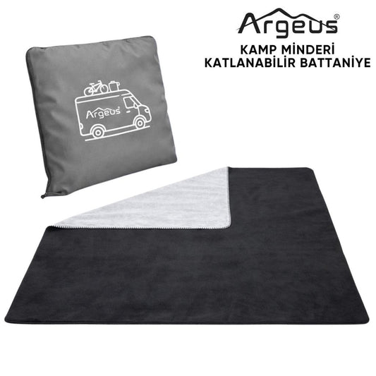 Kamp Minderi & Katlanabilir Polar Kamp Battaniyesi - Argeus - Gri