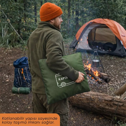 Kamp Minderi & Katlanabilir Polar Kamp Battaniyesi - Argeus - Yeşil