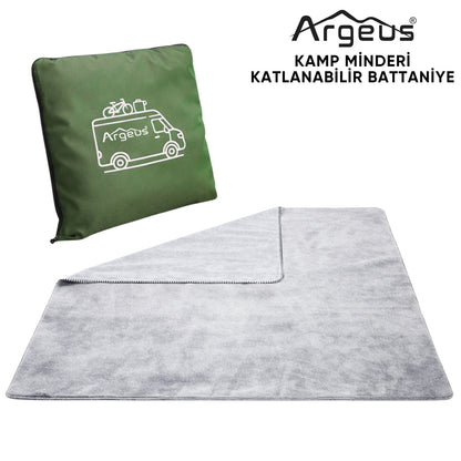 Kamp Minderi & Katlanabilir Polar Kamp Battaniyesi - Argeus - Yeşil
