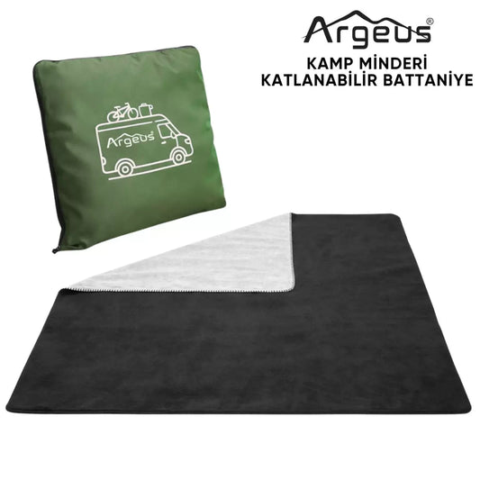 Kamp Minderi & Katlanabilir Polar Kamp Battaniyesi - Argeus - Yeşil