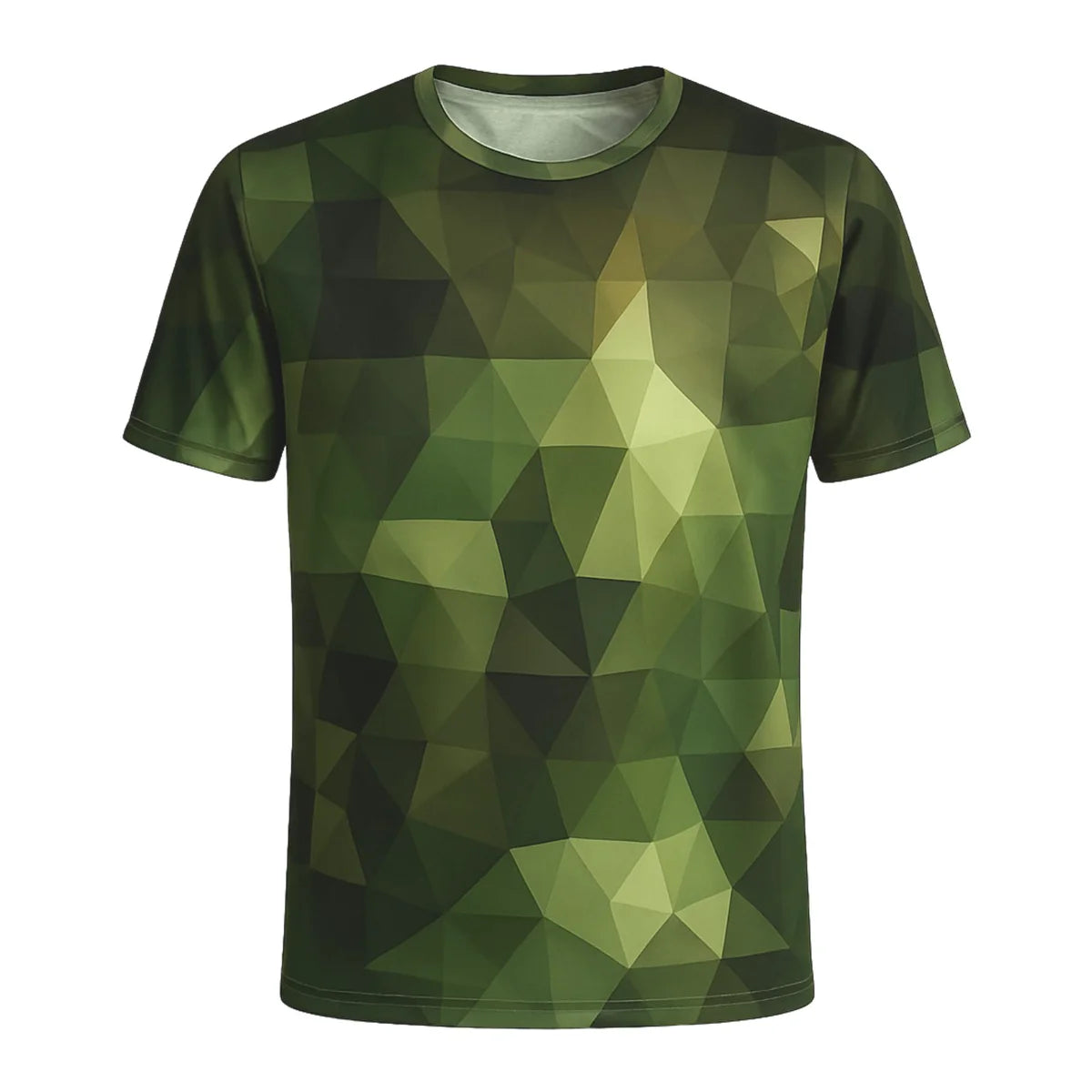 Kamuflaj Prizma Desenli Mikrofiber Tişört - Avcı Tişört - Hızlı Kurur