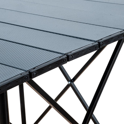 Katlanabilir Alüminyum Kamp ve Piknik Masası - Akordion - Antrasit - (54024)