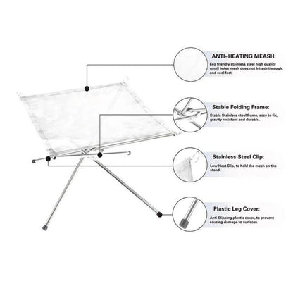 Katlanabilir Ateş Sehpası -Brülör - Madfox Fire Rack - 547216